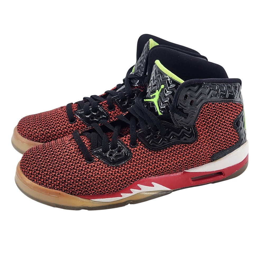 Jordan Spike Forty PE 6.5Y Red Black Ghost Green Kids Sneakers 807542-605